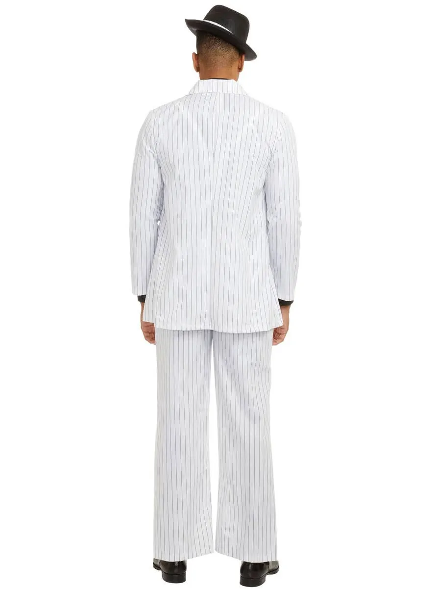 Zoot Suit Riot Mens White 1940s Gangster Costume